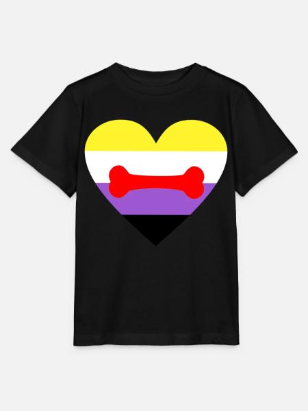 Nonbinary Puppy Play LGBTQ Pride - Stanley/Stella Kinder T-Shirt MINI CREATOR - Schwarz