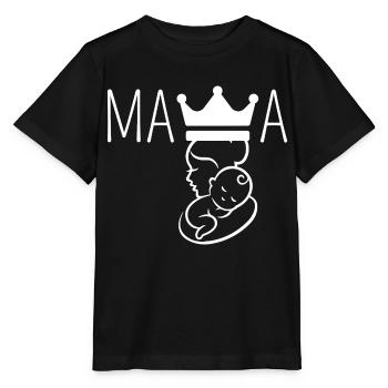 mama couronne - Stanley/Stella MINI CREATOR Kids’ T-Shirt - black - Front - Mikhail (115cm)