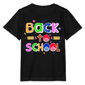 Start of school Back to school Students Back to school - Stanley/Stella MINI CREATOR Kids’ T-Shirt - black - Front - Mikhail (115cm)