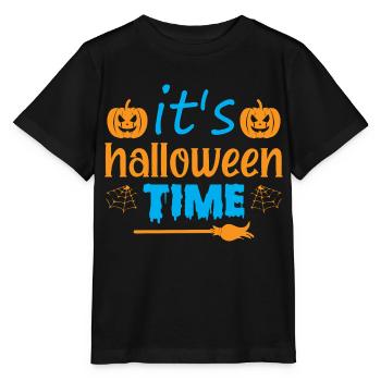 It s halloween time - humor - Stanley/Stella MINI CREATOR Kids’ T-Shirt - black - Front - Mikhail (115cm)