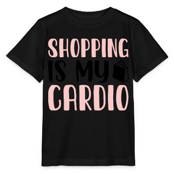 Shopping is my Cardio - Stanley/Stella Kinder T-Shirt MINI CREATOR  - Schwarz - Vorne - Mikhail (115cm)