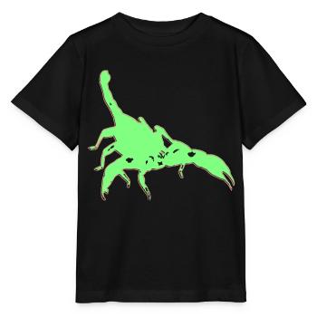 Scorpio Scorpio Poisonous Vector Arachnid Animal - Stanley/Stella MINI CREATOR Kids’ T-Shirt - black - Front - Mikhail (115cm)