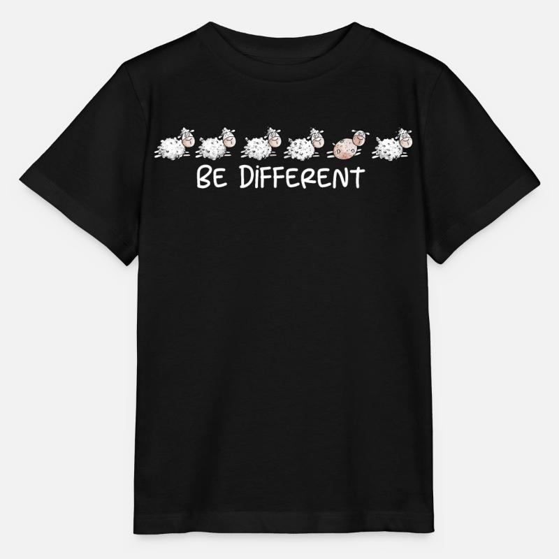 Völlig Von Der Wolle Schaf I Schafe Herde - Stanley/Stella Kinder T-Shirt MINI CREATOR  - Schwarz
