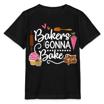 Boulangerie Baker Boulangerie Boulangerie Gâteau de confiserie - T-shirt bio MINI CREATOR Stanley/Stella Enfant - noir - Devant - Mikhail (115cm)