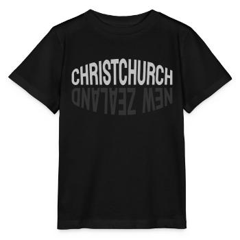 Christchurch - New Zealand - NZ - Maori - Aotearoa - Stanley/Stella Kinder T-Shirt MINI CREATOR  - Schwarz - Vorne - Mikhail (115cm)