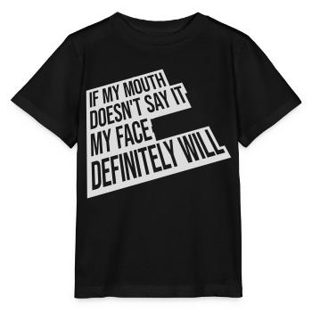 Mon visage le fera certainement - T-shirt bio MINI CREATOR Stanley/Stella Enfant - noir - Devant - Mikhail (115cm)