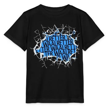 fischerei tierschutz tier angelrute kuh vegetarier - Stanley/Stella Kinder T-Shirt MINI CREATOR  - Schwarz - Vorne - Mikhail (115cm)