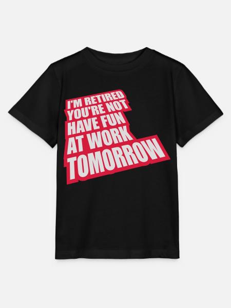 have fun at work - Stanley/Stella T-shirt MINI CREATOR til børn - sort