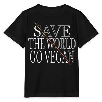 veganism birthday present statement present idea - Stanley/Stella MINI CREATOR Kids’ T-Shirt - black - Front - Mikhail (115cm)