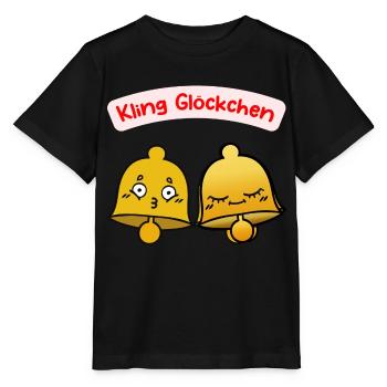 Glöckchen Glocken - Stanley/Stella Kinder T-Shirt MINI CREATOR  - Schwarz - Vorne - Mikhail (115cm)