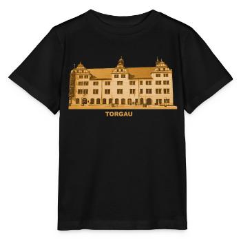 Hôtel de ville de Torgau Elbe Saxe du Nord - T-shirt bio MINI CREATOR Stanley/Stella Enfant - noir - Devant - Mikhail (115cm)