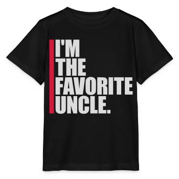 im the favorite uncle - Stanley/Stella Kinder T-Shirt MINI CREATOR  - Schwarz - Vorne - Mikhail (115cm)