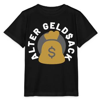Vieux sac d’argent - T-shirt bio MINI CREATOR Stanley/Stella Enfant - noir - Devant - Mikhail (115cm)