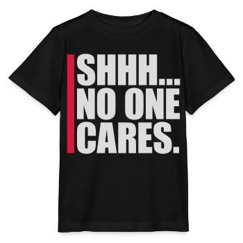 chut personne ne s’en soucie - T-shirt bio MINI CREATOR Stanley/Stella Enfant - noir - Devant - Mikhail (115cm)