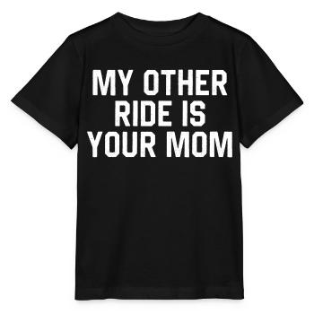 Mon autre trajet, c’est ta mère - T-shirt bio MINI CREATOR Stanley/Stella Enfant - noir - Devant - Mikhail (115cm)