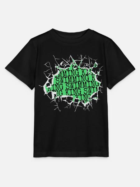 cool swim dad tshirts biker water fun jokes - Stanley/Stella T-shirt MINI CREATOR til børn - sort