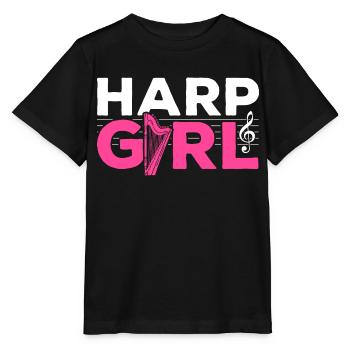Harp Girl Harps - Stanley/Stella MINI CREATOR Kids’ T-Shirt - black - Front - Mikhail (115cm)