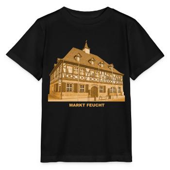 Feucht Markt Rathaus Mittelfranken Bayern - Stanley/Stella Kinder T-Shirt MINI CREATOR  - Schwarz - Vorne - Mikhail (115cm)