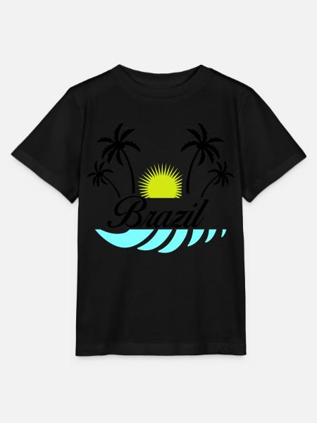 brazil - Stanley/Stella Kinder T-Shirt MINI CREATOR  - Schwarz