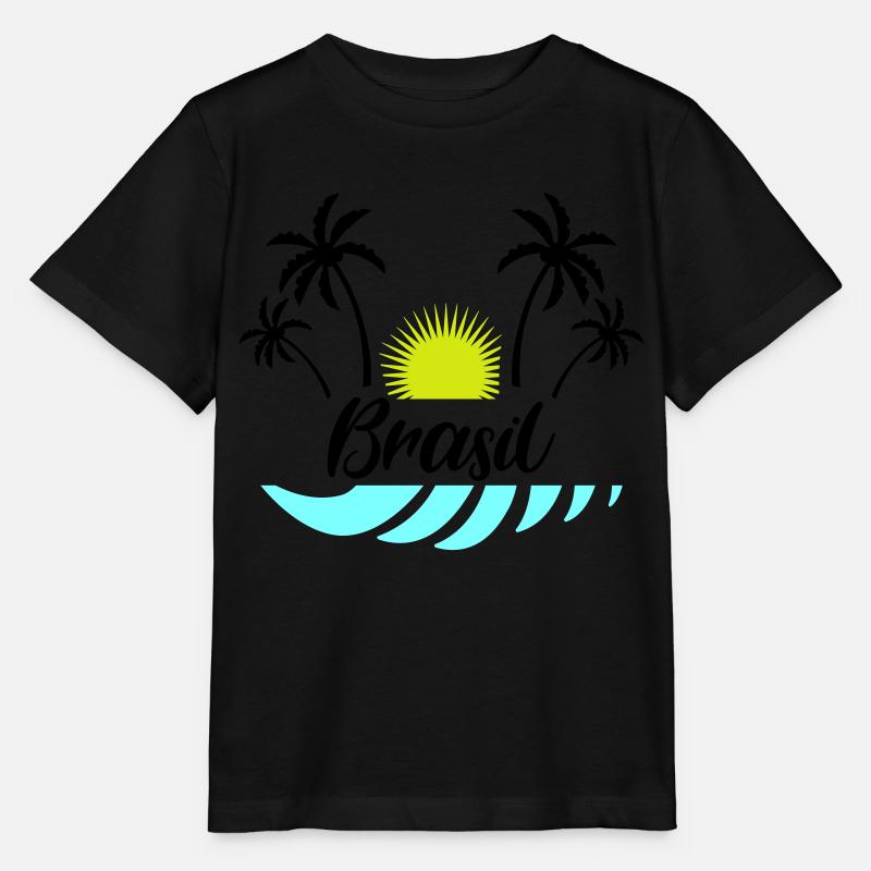 Brasil - T-shirt bio MINI CREATOR Stanley/Stella Enfant - noir