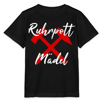 Ruhrpott Mädel Schlägel & Eisen - Stanley/Stella Kinder T-Shirt MINI CREATOR  - Schwarz - Vorne - Mikhail (115cm)