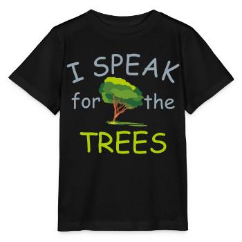 I speak for the trees - Stanley/Stella MINI CREATOR Kids’ T-Shirt - black - Front - Mikhail (115cm)