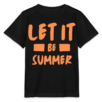 Let it be summer - Stanley/Stella MINI CREATOR Kids’ T-Shirt - black - Front - Mikhail (115cm)