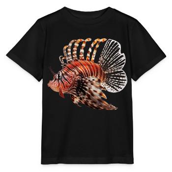 Rotfeuerfische werden auch Drachenköpfe genannt - Stanley/Stella Kinder T-Shirt MINI CREATOR  - Schwarz - Vorne - Mikhail (115cm)
