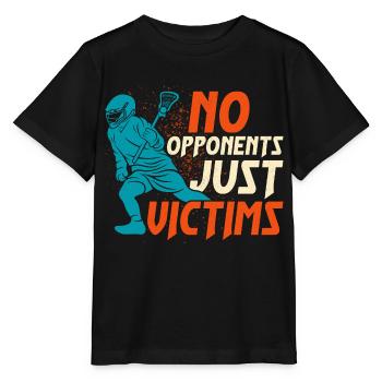 No Opponents Just Victims Lacrosse Player Ball - Stanley/Stella MINI CREATOR Kids’ T-Shirt - black - Front - Mikhail (115cm)