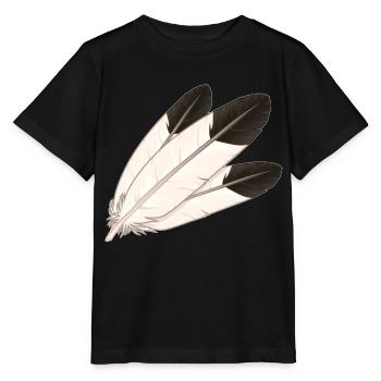 Plume d'aigle - T-shirt bio MINI CREATOR Stanley/Stella Enfant - noir - Devant - Mikhail (115cm)