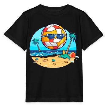 Oko der Beachvolleyball - Stanley/Stella Kinder T-Shirt MINI CREATOR  - Schwarz - Vorne - Mikhail (115cm)
