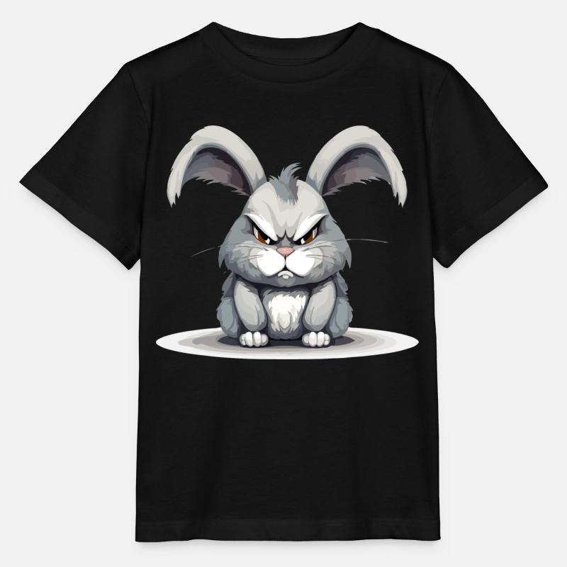 Zaar le lapin en colère - T-shirt bio MINI CREATOR Stanley/Stella Enfant - noir