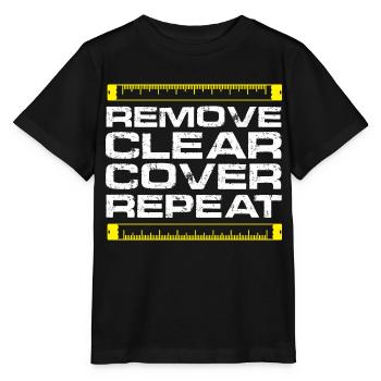 Supprimer la répétition du couvercle transparent - T-shirt bio MINI CREATOR Stanley/Stella Enfant - noir - Devant - Mikhail (115cm)