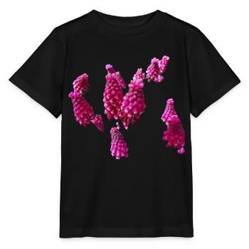 Fleurs,Fleur,Printemps,Fleurs,Jacinthes - T-shirt bio MINI CREATOR Stanley/Stella Enfant - noir - Devant - Mikhail (115cm)