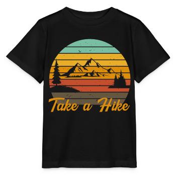 Take a hike - Wanderliebhaber - Wandern - Outdoor - Stanley/Stella Kinder T-Shirt MINI CREATOR  - Schwarz - Vorne - Mikhail (115cm)