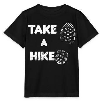 Take a hike - Wandern - Outdoor - Berge - Stanley/Stella Kinder T-Shirt MINI CREATOR  - Schwarz - Vorne - Mikhail (115cm)