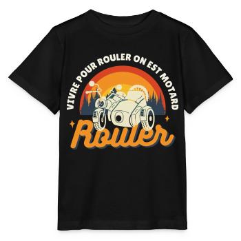 motard - T-shirt bio MINI CREATOR Stanley/Stella Enfant - noir - Devant - Mikhail (115cm)