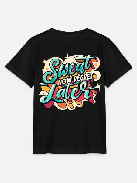 Jetzt schwitzen, später bereuen - Stanley/Stella Kinder T-Shirt MINI CREATOR - Schwarz