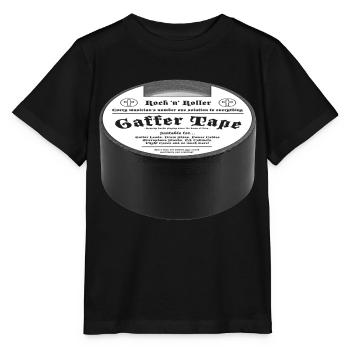 Gaffer Tape Rock Tee - T-shirt bio MINI CREATOR Stanley/Stella Enfant - noir - Devant - Mikhail (115cm)