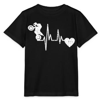Moto Motocross Motard Motard Fan de Moto - T-shirt bio MINI CREATOR Stanley/Stella Enfant - noir - Devant - Mikhail (115cm)
