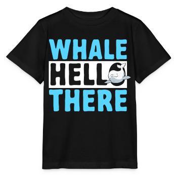 Weißwal Beluga Wal - Stanley/Stella Kinder T-Shirt MINI CREATOR  - Schwarz - Vorne - Mikhail (115cm)
