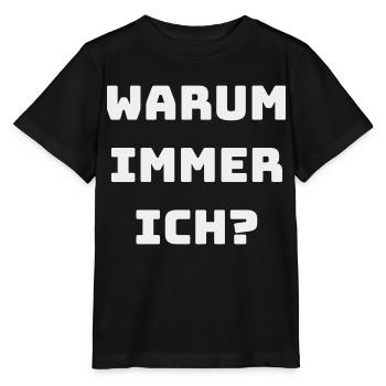 WARUM IMMER ICH - Stanley/Stella Kinder T-Shirt MINI CREATOR  - Schwarz - Vorne - Mikhail (115cm)