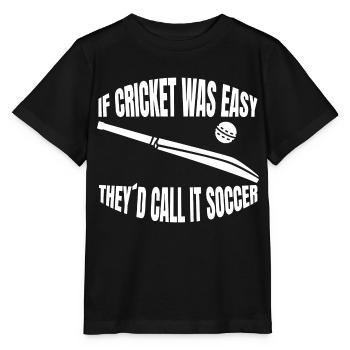 Cricket Cricket Équipe de cricket Équipe de cricket - T-shirt bio MINI CREATOR Stanley/Stella Enfant - noir - Devant - Mikhail (115cm)