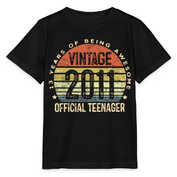 Vintage 2011 Official Teenager 13th Birthday Gifts - T-shirt bio MINI CREATOR Stanley/Stella Enfant - noir - Devant - Mikhail (115cm)