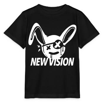 lapin, nouvelle vision, dictons - T-shirt bio MINI CREATOR Stanley/Stella Enfant - noir - Devant - Mikhail (115cm)
