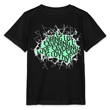 Déclaration : amour de soi, amour, langues, nourriture, culture - T-shirt bio MINI CREATOR Stanley/Stella Enfant - noir - Devant - Mikhail (115cm)