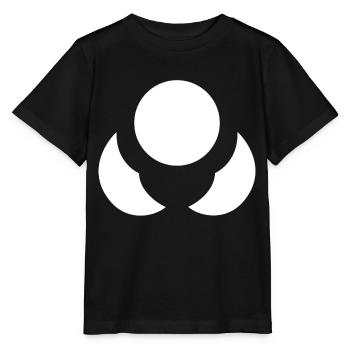 Fleur de Neutron blanche sans fond - T-shirt bio MINI CREATOR Stanley/Stella Enfant - noir - Devant - Mikhail (115cm)