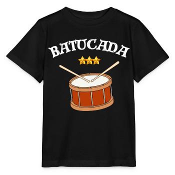 Batucada, Perkussion, Trommel - Stanley/Stella Kinder T-Shirt MINI CREATOR  - Schwarz - Vorne - Mikhail (115cm)