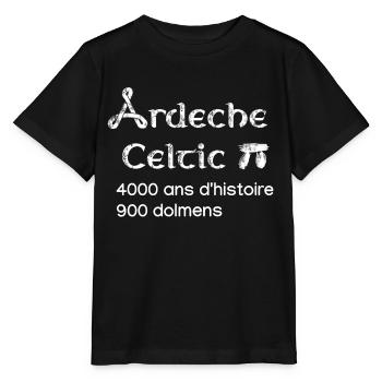 Ardeche celtic 3 - T-shirt bio MINI CREATOR Stanley/Stella Enfant - noir - Devant - Mikhail (115cm)