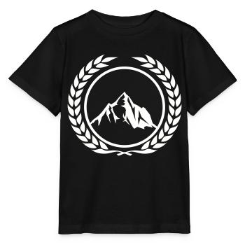 Couronne de montagnes - T-shirt bio MINI CREATOR Stanley/Stella Enfant - noir - Devant - Mikhail (115cm)